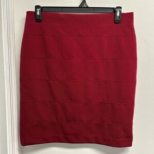 Elegant Red Women's Skirt